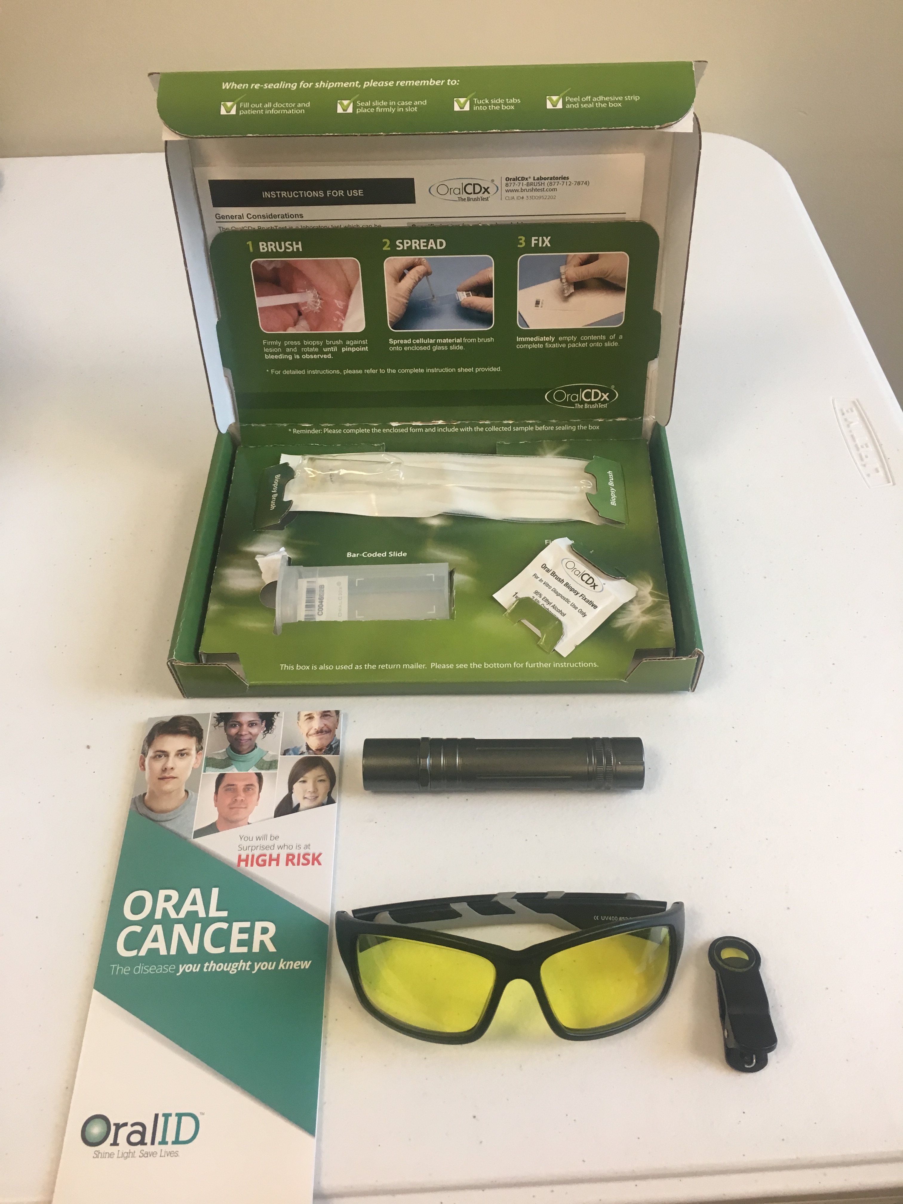 Oral cancer screening systems